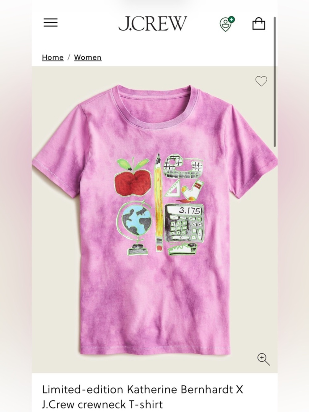 J.Crew item BD625 Katherine Bernhardt TShirt